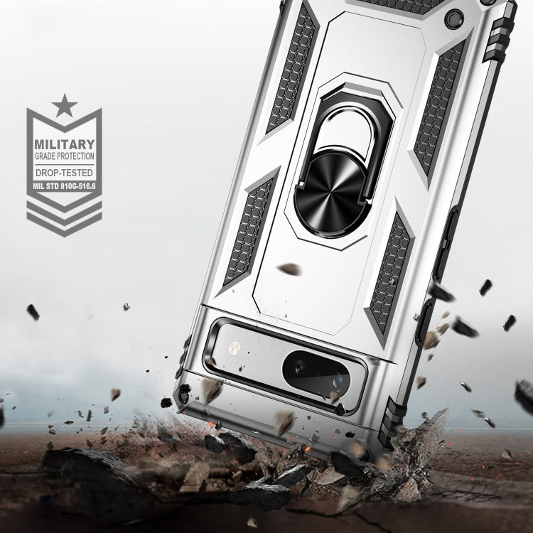 For Google Pixel 7a Shockproof TPU + PC Phone Case with Holder