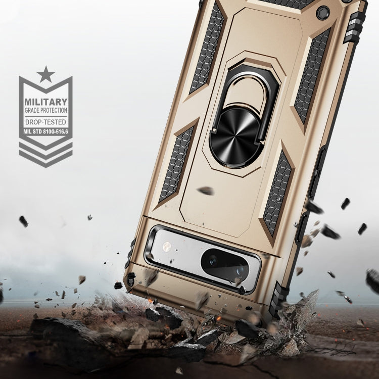 For Google Pixel 7a Shockproof TPU + PC Phone Case with Holder