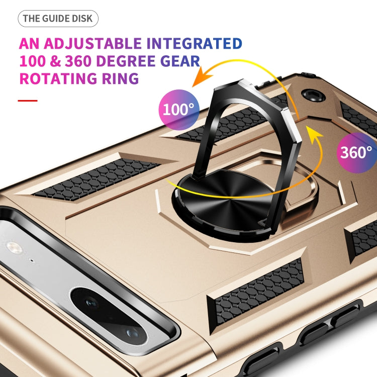 For Google Pixel 7a Shockproof TPU + PC Phone Case with Holder