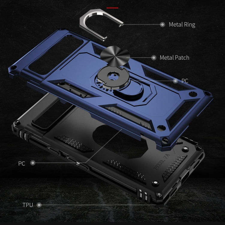 For Google Pixel 7a Shockproof TPU + PC Phone Case with Holder