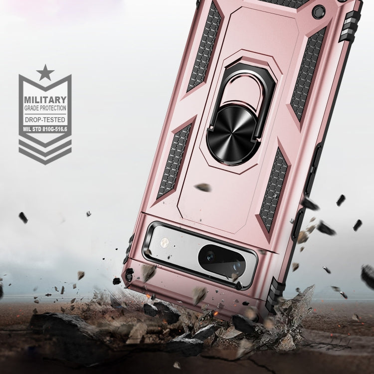 For Google Pixel 7a Shockproof TPU + PC Phone Case with Holder