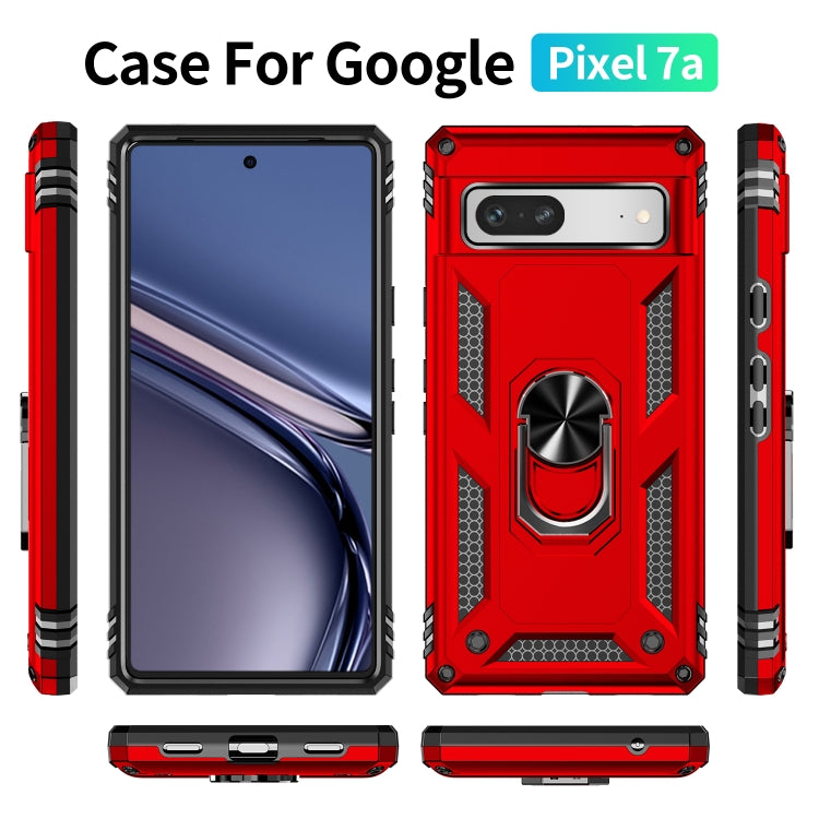 For Google Pixel 7a Shockproof TPU + PC Phone Case with Holder