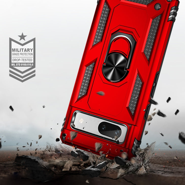 For Google Pixel 7a Shockproof TPU + PC Phone Case with Holder