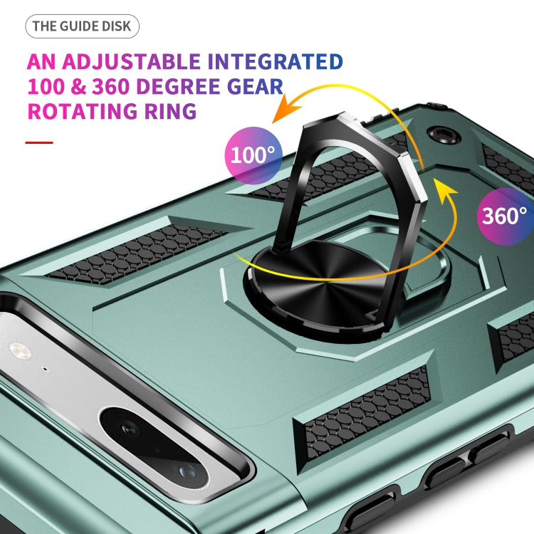 For Google Pixel 7a Shockproof TPU + PC Phone Case with Holder