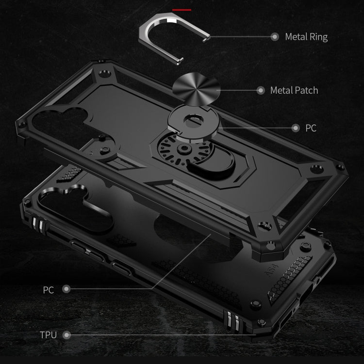 For Samsung Galaxy A54 Shockproof TPU + PC Phone Case with Holder