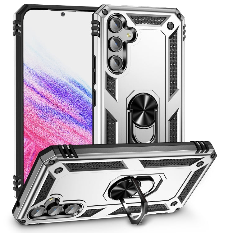 For Samsung Galaxy A54 Shockproof TPU + PC Phone Case with Holder