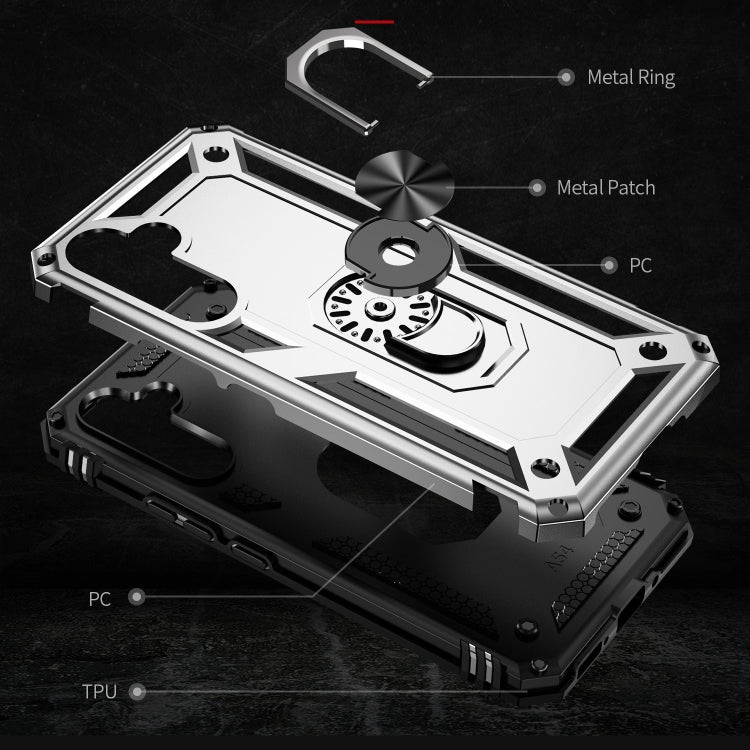 For Samsung Galaxy A54 Shockproof TPU + PC Phone Case with Holder