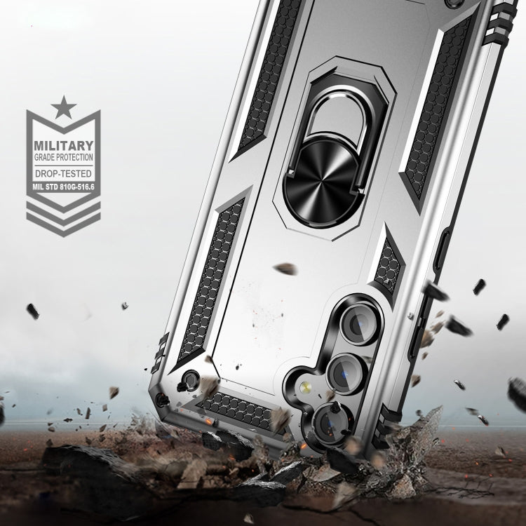 For Samsung Galaxy A54 Shockproof TPU + PC Phone Case with Holder