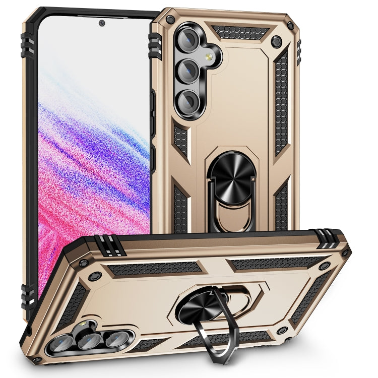 For Samsung Galaxy A54 Shockproof TPU + PC Phone Case with Holder