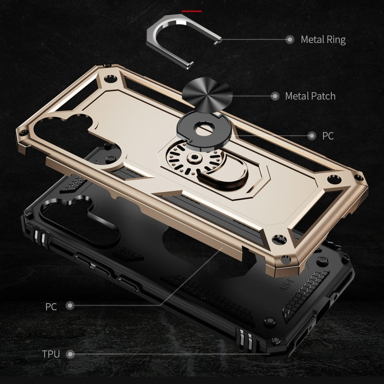 For Samsung Galaxy A54 Shockproof TPU + PC Phone Case with Holder