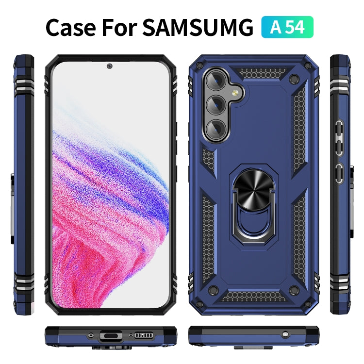 For Samsung Galaxy A54 Shockproof TPU + PC Phone Case with Holder