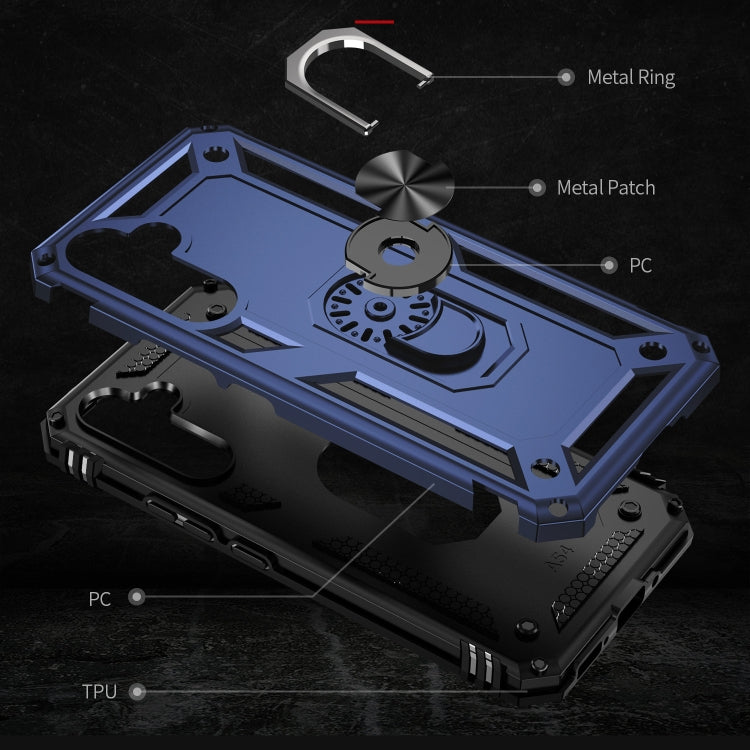 For Samsung Galaxy A54 Shockproof TPU + PC Phone Case with Holder