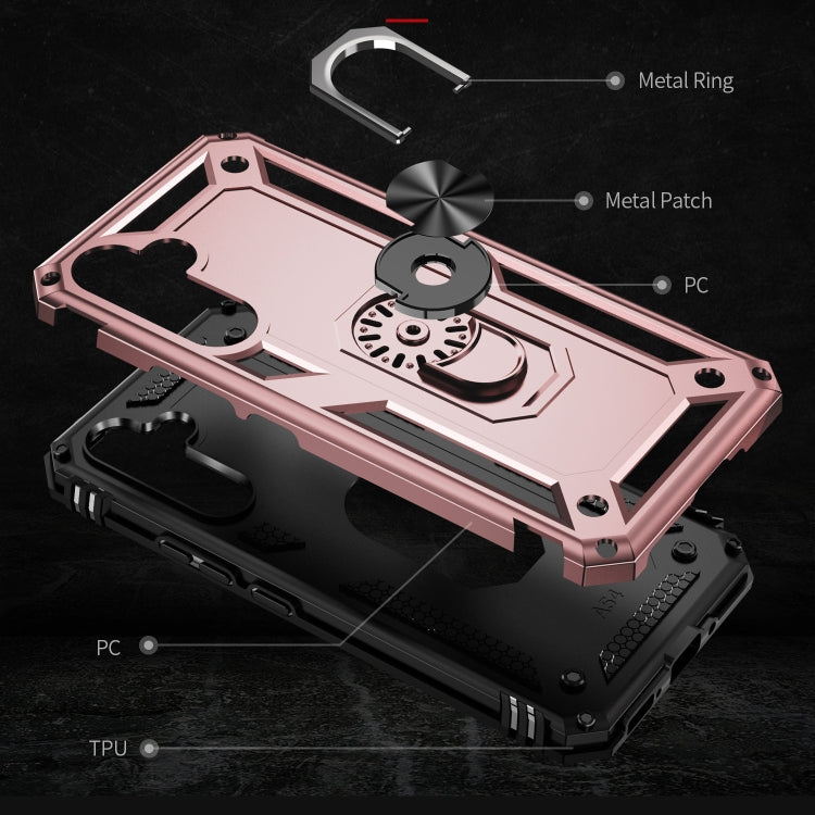 For Samsung Galaxy A54 Shockproof TPU + PC Phone Case with Holder
