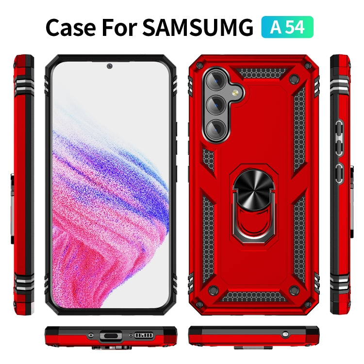 For Samsung Galaxy A54 Shockproof TPU + PC Phone Case with Holder