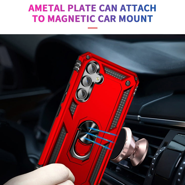 For Samsung Galaxy A54 Shockproof TPU + PC Phone Case with Holder