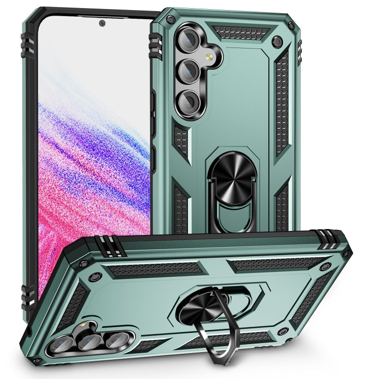 For Samsung Galaxy A54 Shockproof TPU + PC Phone Case with Holder
