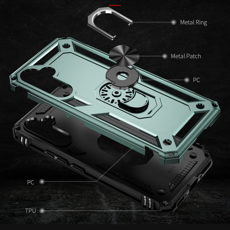 For Samsung Galaxy A54 Shockproof TPU + PC Phone Case with Holder