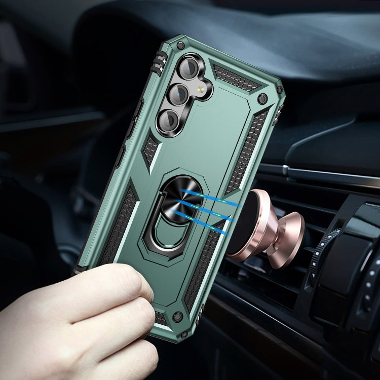 For Samsung Galaxy A54 Shockproof TPU + PC Phone Case with Holder