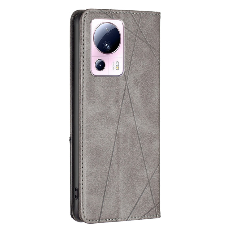 For Xiaomi 13 Lite / Civi 2 Prismatic Invisible Magnetic Leather Phone Case