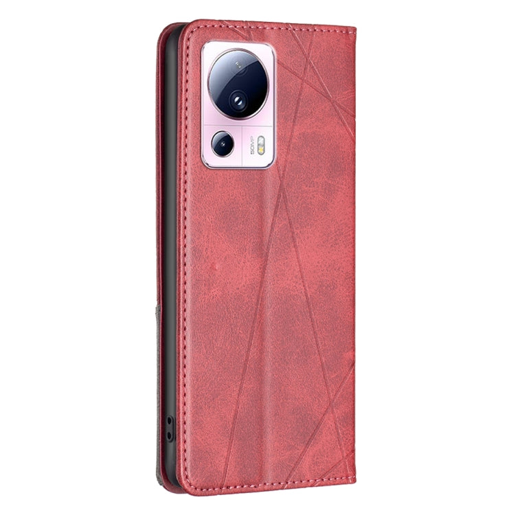 For Xiaomi 13 Lite / Civi 2 Prismatic Invisible Magnetic Leather Phone Case