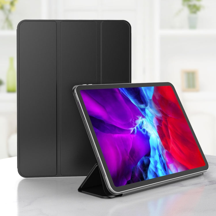 For iPad Pro 11 (2020) Horizontal Flip Ultra-thin Double-sided Clip Magnetic PU Leather Tablet Case with Three-folding Holder & Sleep / Wake-up Function