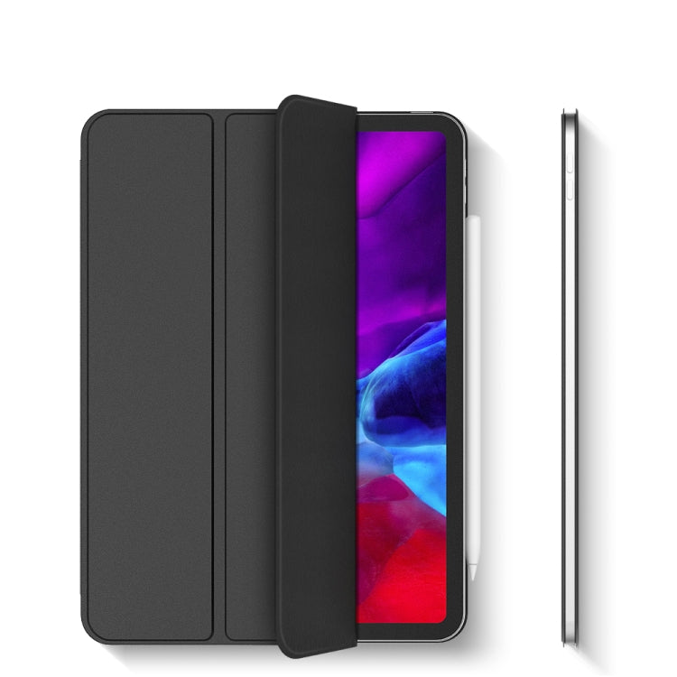 For iPad Pro 11 (2020) Horizontal Flip Ultra-thin Double-sided Clip Magnetic PU Leather Tablet Case with Three-folding Holder & Sleep / Wake-up Function