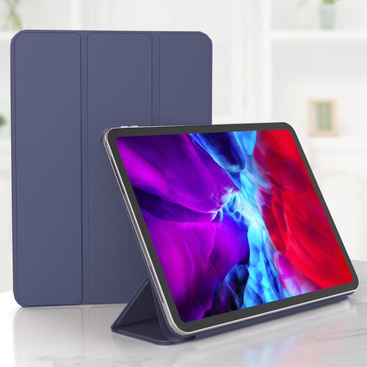 For iPad Pro 11 (2020) Horizontal Flip Ultra-thin Double-sided Clip Magnetic PU Leather Tablet Case with Three-folding Holder & Sleep / Wake-up Function