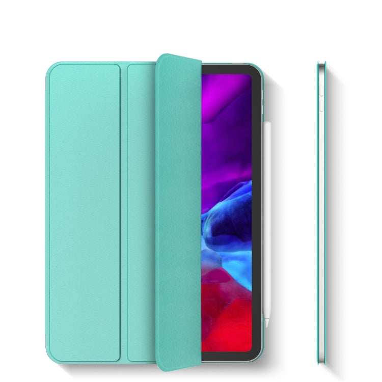 For iPad Pro 11 (2020) Horizontal Flip Ultra-thin Double-sided Clip Magnetic PU Leather Tablet Case with Three-folding Holder & Sleep / Wake-up Function