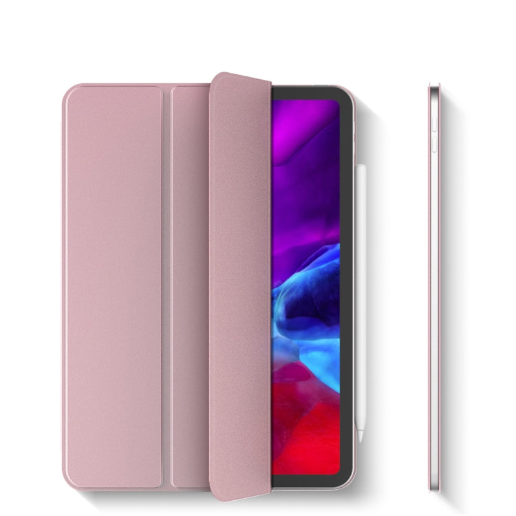 For iPad Pro 11 (2020) Horizontal Flip Ultra-thin Double-sided Clip Magnetic PU Leather Tablet Case with Three-folding Holder & Sleep / Wake-up Function