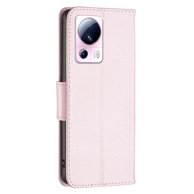 For Xiaomi 13 Lite / Civi 2 Litchi Texture Pure Color Leather Phone Case
