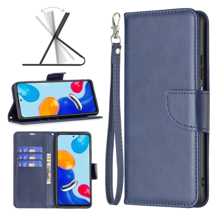 For Xiaomi Redmi Note 12S 4G / Note 11 Lambskin Texture Pure Color Flip Leather Phone Case