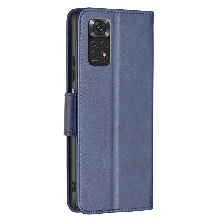 For Xiaomi Redmi Note 12S 4G / Note 11 Lambskin Texture Pure Color Flip Leather Phone Case