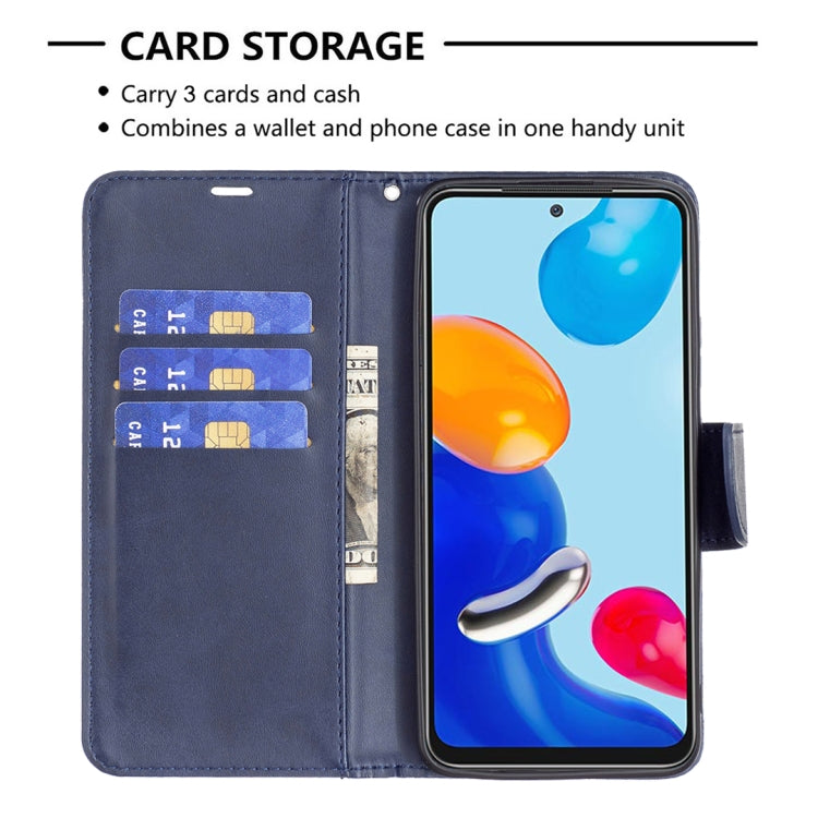For Xiaomi Redmi Note 12S 4G / Note 11 Lambskin Texture Pure Color Flip Leather Phone Case