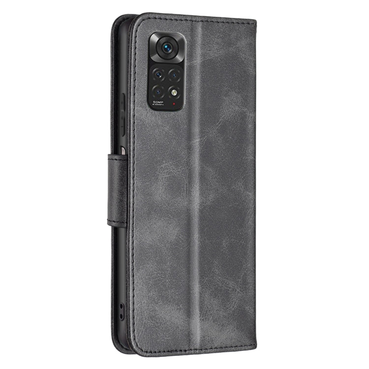 For Xiaomi Redmi Note 12S 4G / Note 11 Lambskin Texture Pure Color Flip Leather Phone Case