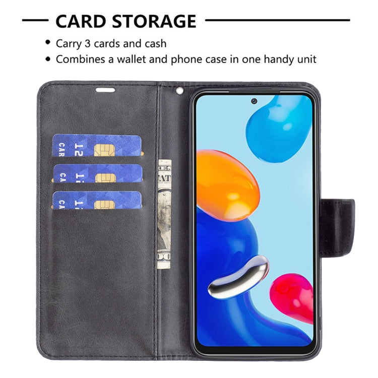 For Xiaomi Redmi Note 12S 4G / Note 11 Lambskin Texture Pure Color Flip Leather Phone Case