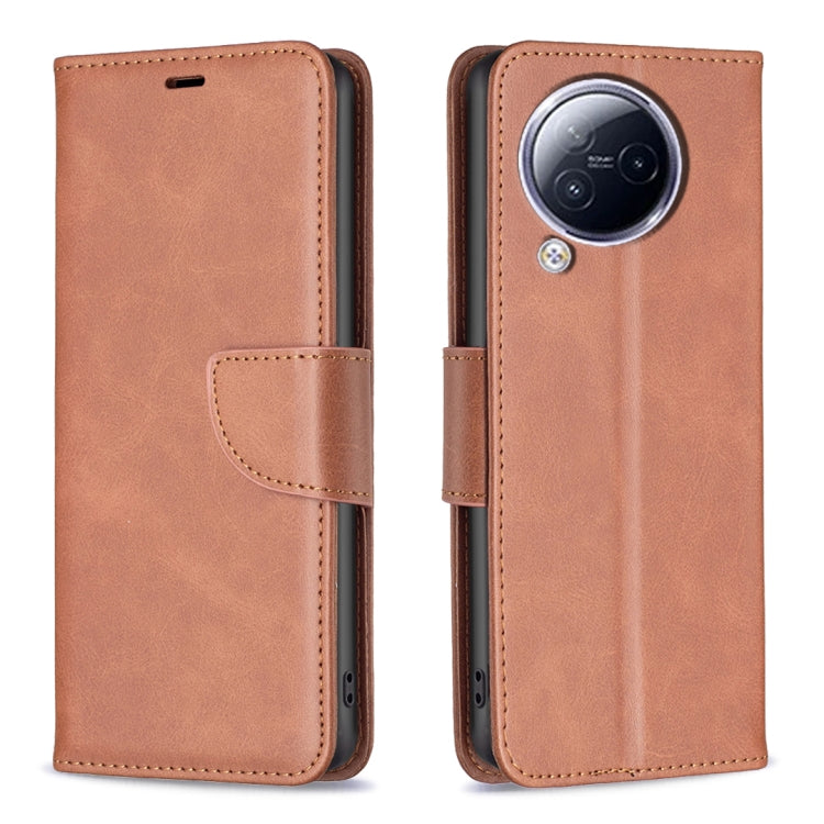 For Xiaomi Civi 3 5G Lambskin Texture Pure Color Flip Leather Phone Case