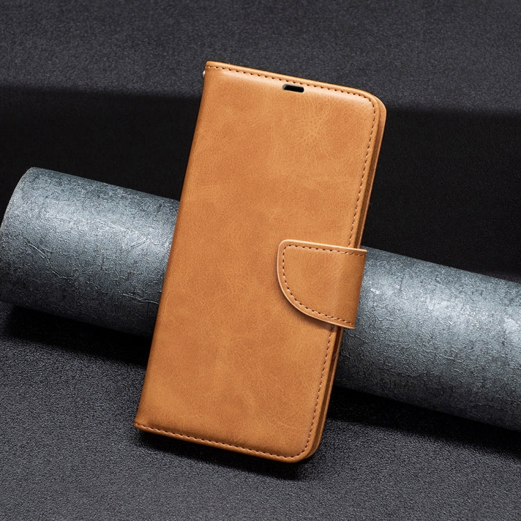For Xiaomi Redmi 12 4G Lambskin Texture Pure Color Flip Leather Phone Case