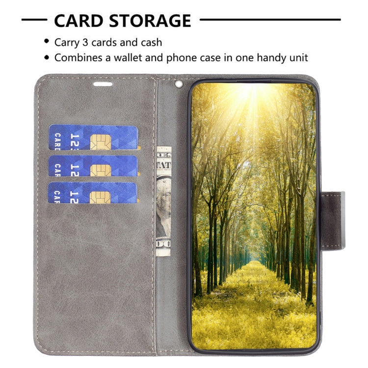For Xiaomi Poco M6 4G / Redmi 13 4G Lambskin Texture Pure Color Flip Leather Phone Case