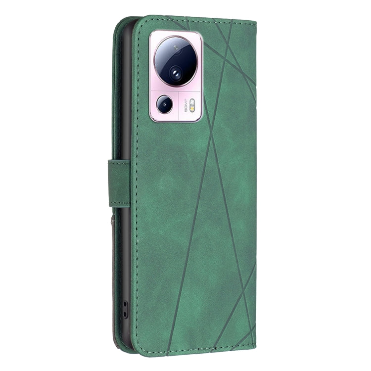 For Xiaomi 13 Lite / Civi 2 Magnetic Buckle Rhombus Texture Leather Phone Case