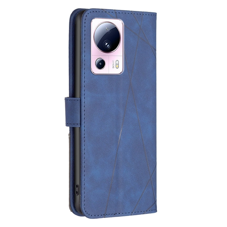 For Xiaomi 13 Lite / Civi 2 Magnetic Buckle Rhombus Texture Leather Phone Case