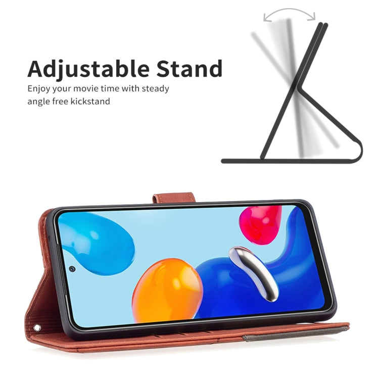 For Xiaomi Redmi Note 12S 4G / Note 11 Magnetic Buckle Rhombus Texture Leather Phone Case