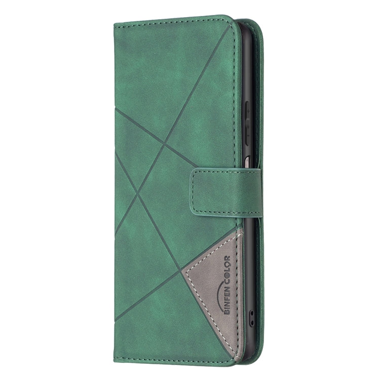 For Xiaomi Redmi Note 12S 4G / Note 11 Magnetic Buckle Rhombus Texture Leather Phone Case