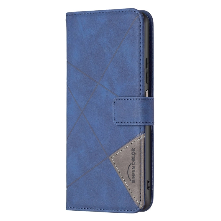 For Xiaomi Redmi Note 12S 4G / Note 11 Magnetic Buckle Rhombus Texture Leather Phone Case