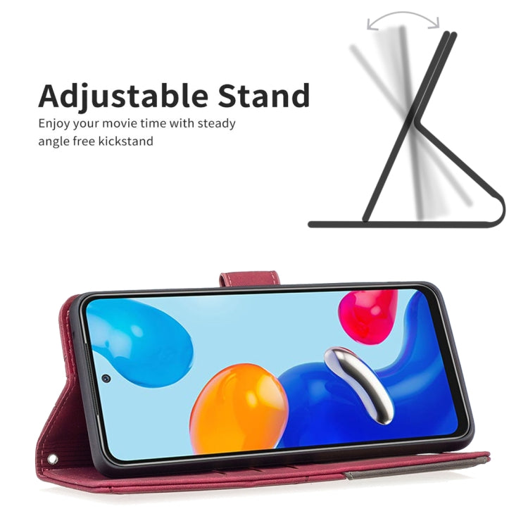 For Xiaomi Redmi Note 12S 4G / Note 11 Magnetic Buckle Rhombus Texture Leather Phone Case