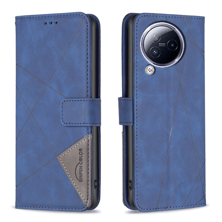 For Xiaomi Civi 3 5G Magnetic Buckle Rhombus Texture Leather Phone Case