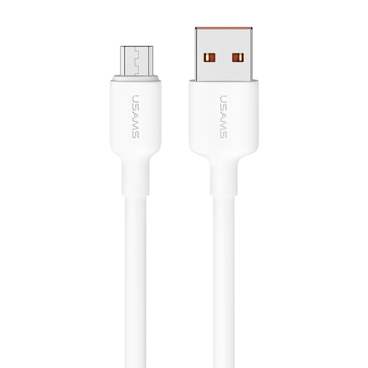 USAMS US-SJ607 U84 2A USB to Micro USB Charging Data Cable, Cable Length:1m(White)