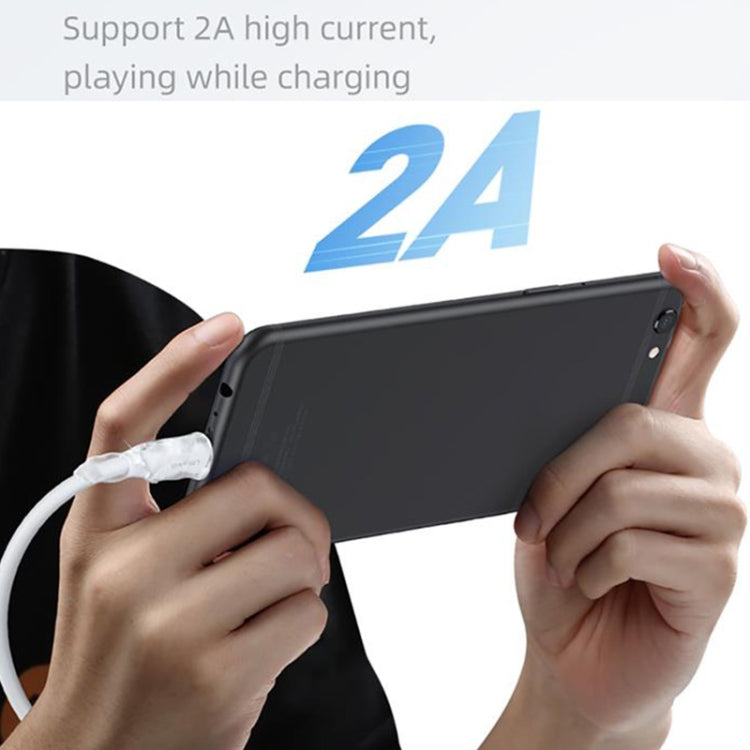 USAMS US-SJ607 U84 2A USB to Micro USB Charging Data Cable, Cable Length:1m(White)