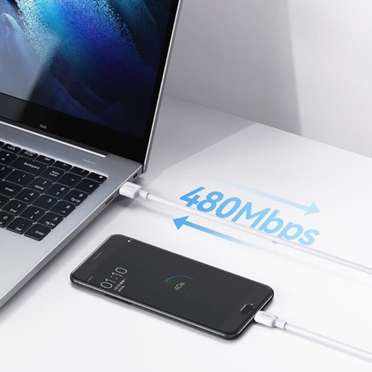 USAMS US-SJ608 U84 2A USB to Micro USB Charging Data Cable, Cable Length:2m(White)