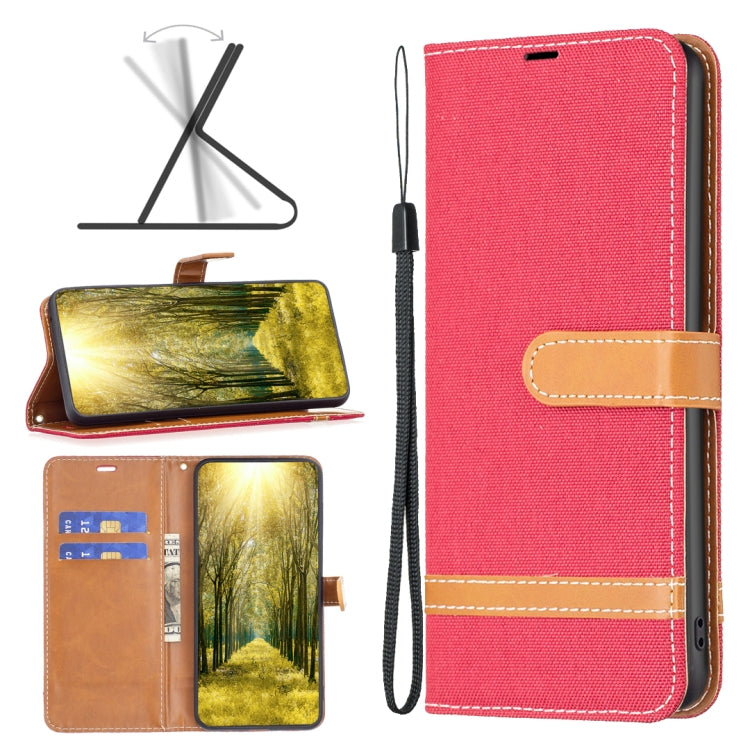 For Xiaomi 13 Lite / Civi 2 Color Block Denim Texture Leather Phone Case
