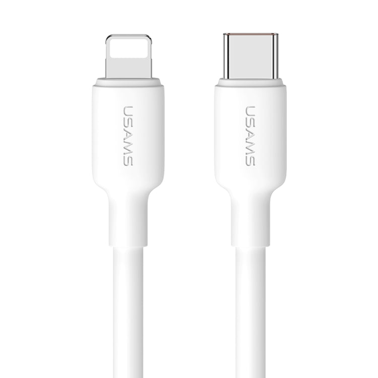 USAMS US-SJ611 U84 PD20W USB-C / Type-C to 8 Pin Charging Data Cable, Cable Length:2m(White)